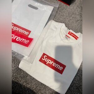 Supreme 20th Anniversary Box Logo white tee